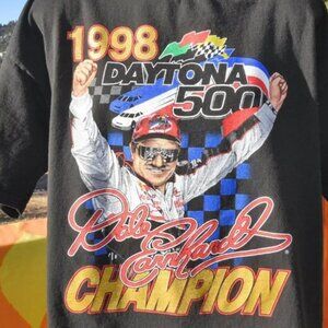 Vintage 1998 Daytona 500 Dale Earnhardt Champion Nascar Racing T-Shirt